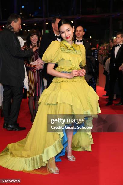 Japanese actress Fumi Nikaido attends the Opening Ceremony & 'Isle of Dogs' premiere during the 68th Berlinale International Film Festival Berlin at...