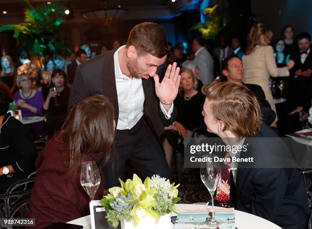 Edward Holcroft greets Thomas Brodie-Sangster at the Newport Beach Film Festival UK Honours in association with Visit Newport Beach at The Rosewood...