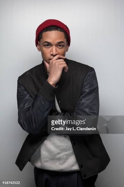 Actor Kelvin Harrison Jr., from the film 'Monster', is photographed for Los Angeles Times on January 21, 2018 in the L.A. Times Studio at Chase...