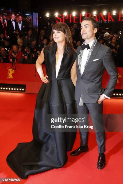 Ina Paule Klink and Nikolai Kinski attend the Opening Ceremony & 'Isle of Dogs' premiere during the 68th Berlinale International Film Festival Berlin...