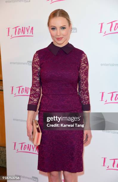 Maria Sergejeva attends the 'I, Tonya' UK premiere held at The Washington Mayfair on February 15, 2018 in London, England.