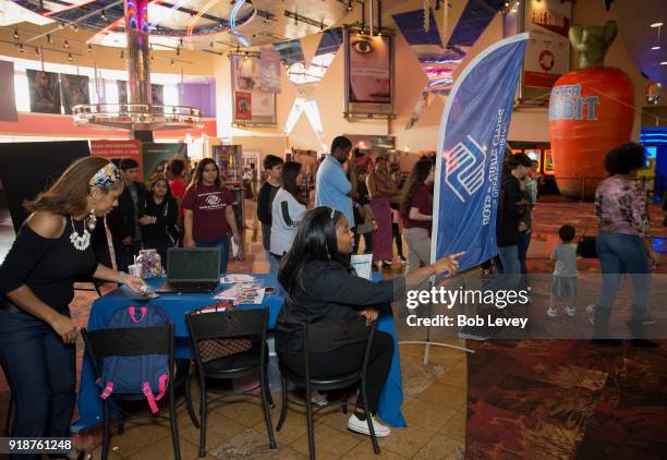 Boys & Girls Club of Greater Houston members receive the celebrity treatment at an advanced IMAX screening of "Black Panther" hosted by IMAX, Regal...