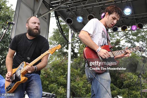 John Smith and Lee Bains III of The Dexateens perform as part of the Austin City Limits Music Festival at Zilker Park on October 3, 2009 in Austin...