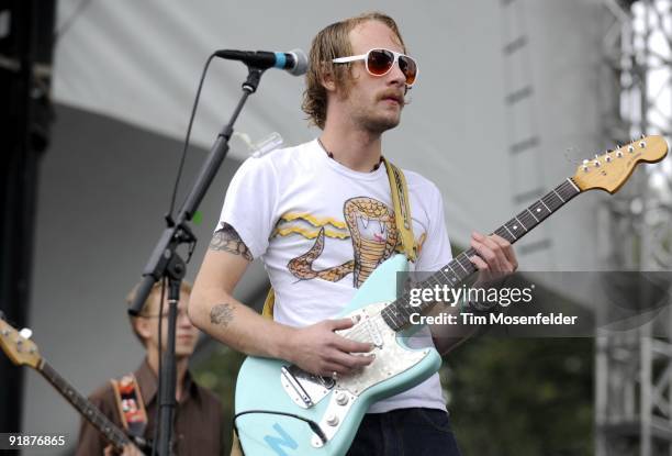 John McCauley of Deer Tick performs as part of the Austin City Limits Music Festival at Zilker Park on October 3, 2009 in Austin Texas.