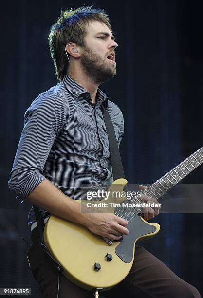 Greg Hill of Mute Math performs as part of the Austin City Limits Music Festival at Zilker Park on October 3, 2009 in Austin Texas.