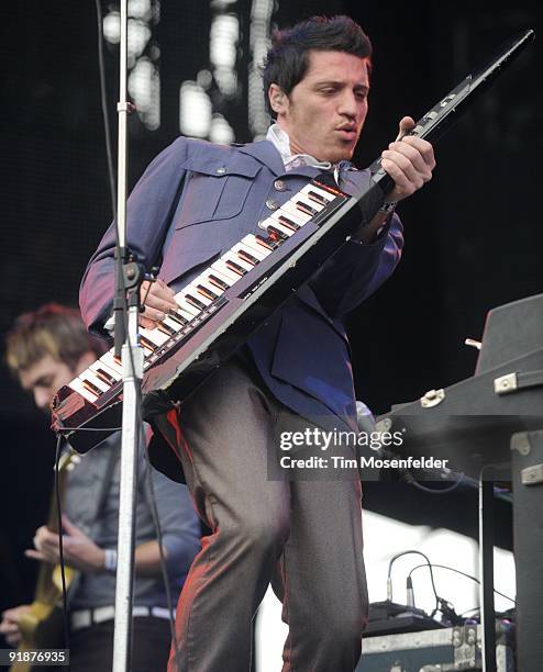 Paul Meany of Mute Math performs as part of the Austin City Limits Music Festival at Zilker Park on October 3, 2009 in Austin Texas.