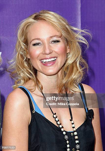 Singer Jewel attends the It's Y!ou Yahoo! yodel competition at Military Island, Times Square on October 13, 2009 in New York City.