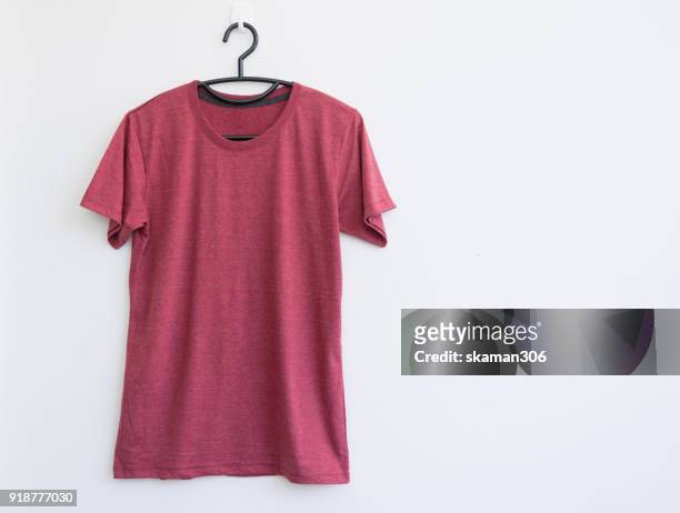 colorful t-shirt compose with white background - shirt tag stock pictures, royalty-free photos & images
