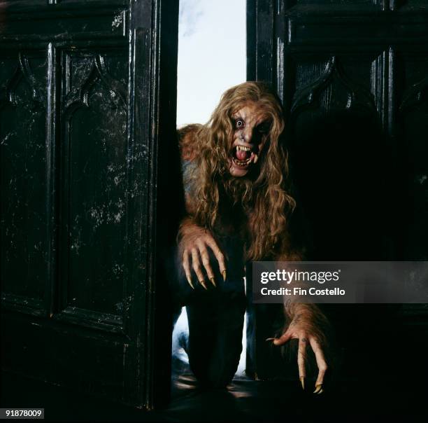 Ozzy Osbourne dressed as a werewolf for the cover of his album 'Bark at the Moon' in September 1983.