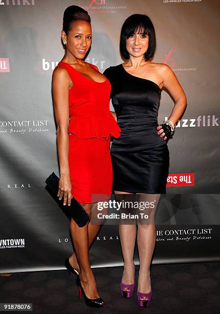 Dania Ramirez and Ina Soltani attend FGILA Hosts Downtown LA Fashion Week Kick Off Cocktail Party at The Standard Hotel on October 12, 2009 in Los...