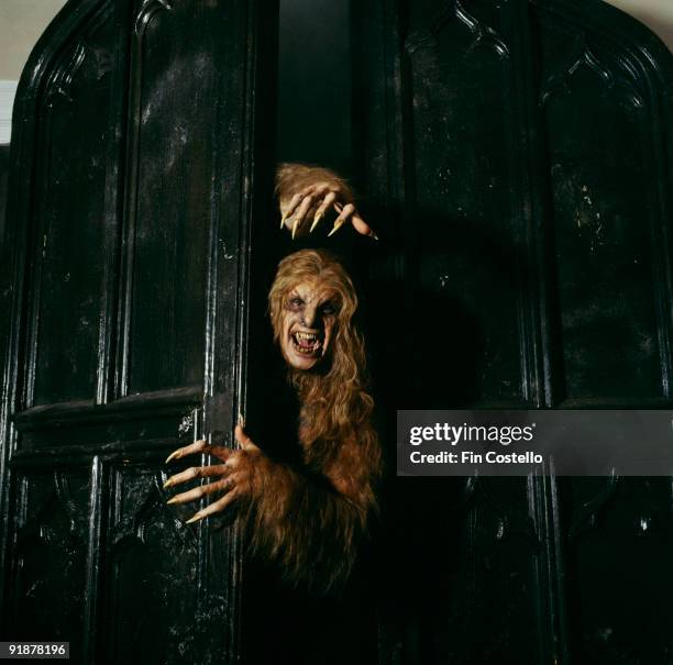 Ozzy Osbourne dressed as a werewolf for the cover of his album 'Bark at the Moon' in September 1983.