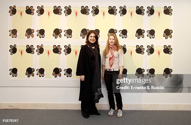 Gaia Morrione, director of the Rome Film Festival 2009 'Occhio Sul Mondo' section and Nina Horstmann, Cape Farewell project assistant, attend the...