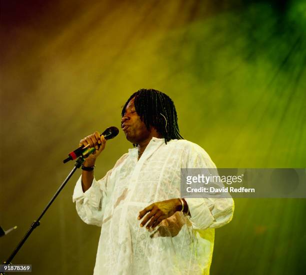 Milton Nascimento performs on stage at the Jazz A Vienne Festival held in Vienne, France in July 1999.