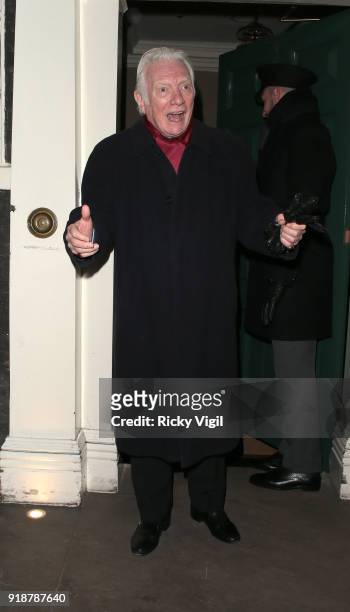 Alan Ford attends the Dunhill & GQ pre-BAFTA filmmakers dinner and party co-hosted by Andrew Maag & Dylan Jones at Bourdon House on February 15, 2018...