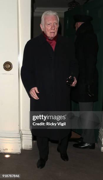 Alan Ford attends the Dunhill & GQ pre-BAFTA filmmakers dinner and party co-hosted by Andrew Maag & Dylan Jones at Bourdon House on February 15, 2018...