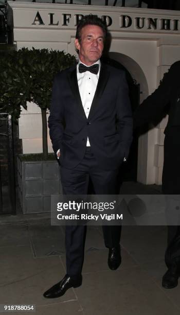 Dennis Quaid attends the Dunhill & GQ pre-BAFTA filmmakers dinner and party co-hosted by Andrew Maag & Dylan Jones at Bourdon House on February 15,...