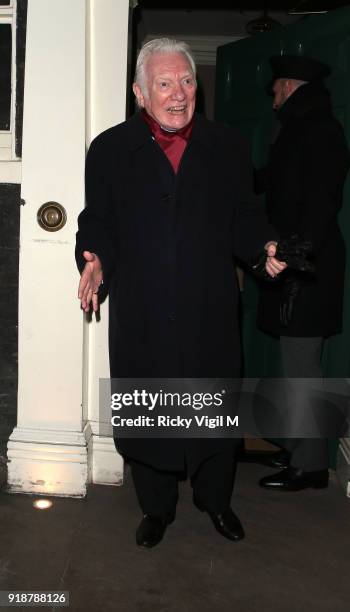 Alan Ford attends the Dunhill & GQ pre-BAFTA filmmakers dinner and party co-hosted by Andrew Maag & Dylan Jones at Bourdon House on February 15, 2018...