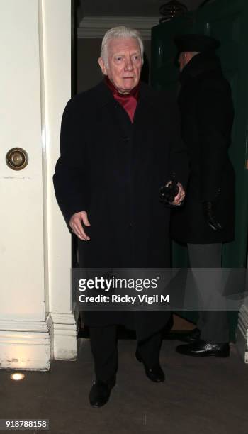 Alan Ford attends the Dunhill & GQ pre-BAFTA filmmakers dinner and party co-hosted by Andrew Maag & Dylan Jones at Bourdon House on February 15, 2018...