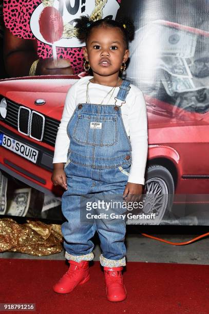 Junie Shumpert attends the Junie Bee Nail Salon grand opening on February 15, 2018 in New York City.