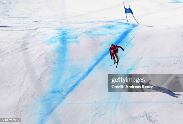 Aksel Lund Svindal of Norway competes during the Men's Super-G on day seven of the PyeongChang 2018 Winter Olympic Games at Jeongseon Alpine Centre...