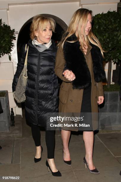 Zoe Wanamaker attending the Dunhill and Dylan Jones Pre-BAFTA Filmmakers Dinner on February 15, 2018 in London, England.