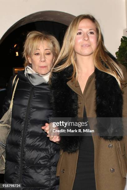 Zoe Wanamaker attending the Dunhill and Dylan Jones Pre-BAFTA Filmmakers Dinner on February 15, 2018 in London, England.