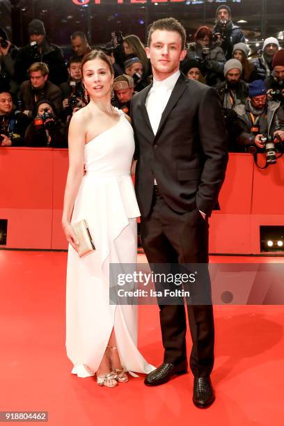 German actress Aylin Tezel and German actor Jannis Niewoehner attend the Opening Ceremony & 'Isle of Dogs' premiere during the 68th Berlinale...