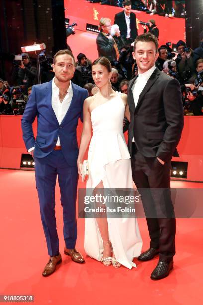 German actor Frederick Lau, German actress Aylin Tezel and German actor Jannis Niewoehner attend the Opening Ceremony & 'Isle of Dogs' premiere...