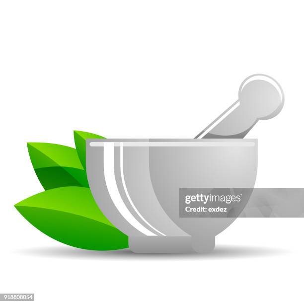 ayurvedic herbal icon - ayurveda stock illustrations