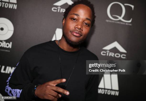 Recording artist-actor Leon Thomas III attends 'All-Star Weekend Kick-Off Party' at Capitol Records Tower on February 15, 2018 in Los Angeles,...