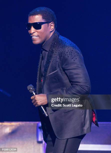 Singer Babyface performs at The Soundboard, Motor City Casino on February 15, 2018 in Detroit, Michigan.