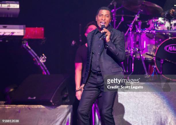 Singer Babyface performs at The Soundboard, Motor City Casino on February 15, 2018 in Detroit, Michigan.