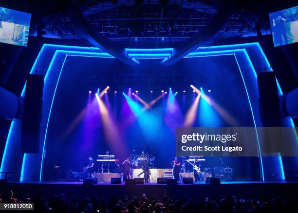 Singer Babyface performs at The Soundboard, Motor City Casino on February 15, 2018 in Detroit, Michigan.