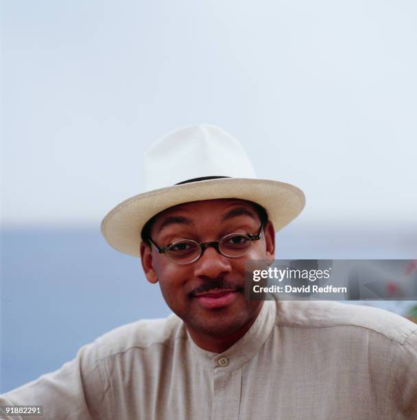 Portrait of musician Wynton Marsalis at the Nice Jazz Festival held in Nice, France in July 1993.