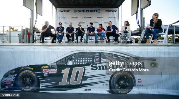 Danny ÒChocolateÓ Myers, Pete Pistone, Matt Yocum, former driver and NASCAR team owner Tony Stewart, Mike Skinner, Angie Skinner, Dave Moody, Claire...