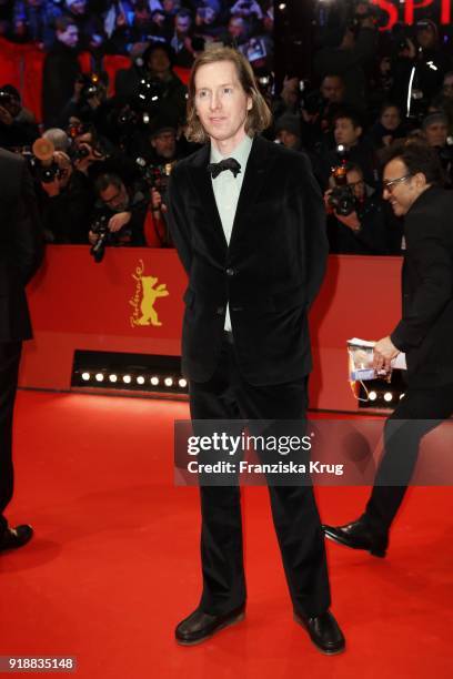 Director Wes Anderson attends the Opening Ceremony & 'Isle of Dogs' premiere during the 68th Berlinale International Film Festival Berlin at...