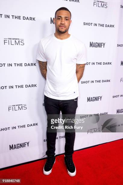 Marquise Pryor attends Magnify and Fox Sports Films' "Shot In The Dark" premiere documentary screening and panel discussion at Pacific Design Center...