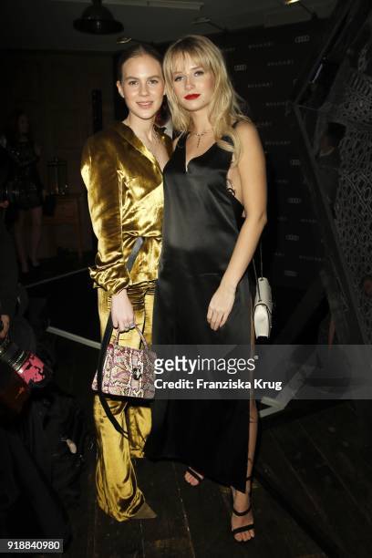 Alicia von Rittberg and model Lottie Moss during the Bulgari 'RVLE YOUR NIGHT' event during the 68th Berlinale International Film Festival on...