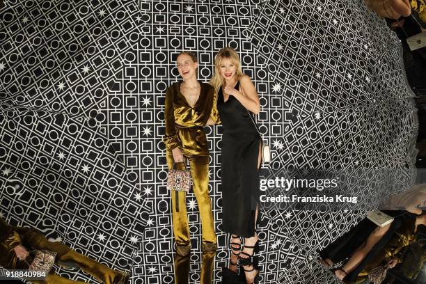 Alicia von Rittberg and model Lottie Moss during the Bulgari 'RVLE YOUR NIGHT' event during the 68th Berlinale International Film Festival on...