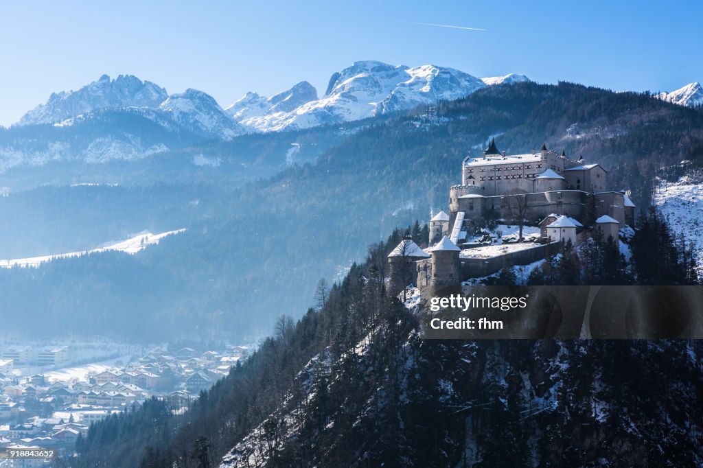 Hohenwerfen Castle and Werfen (Werfen, Austria)