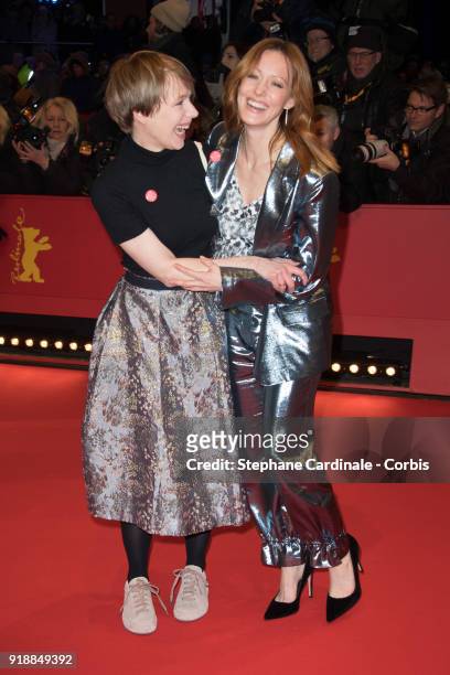 Anna Brueggemann and Lavinia Wilson attend the Opening Ceremony & 'Isle of Dogs' premiere during the 68th Berlinale International Film Festival...