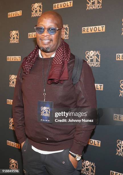 Andre Harrell attends the 2018 Global Spin Awards at The Novo by Microsoft on February 15, 2018 in Los Angeles, California.