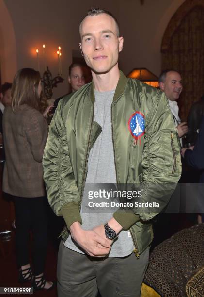 Skee attends a dinner hosted by Saks Fifth Avenue and Anthony Davis at Chateau Marmont to celebrate the latest "SAKS FIFTH AVENUE x ANTHONY DAVIS"...