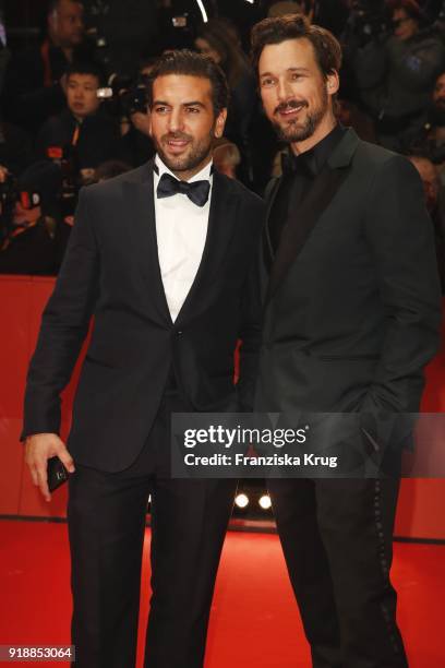 Elyas M'Barek and Florian David Fitz attend the Opening Ceremony & 'Isle of Dogs' premiere during the 68th Berlinale International Film Festival...