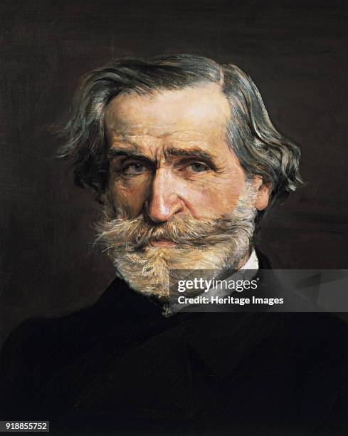 Portrait of the Composer Giuseppe Verdi . Detail, 1886. Found in the collection of Casa di Riposo per Musicisti, Milano.