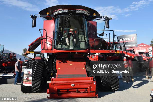 Case iH 550 hp Axial-Flow combine on display during the 51st World Ag Expo on February 13, 2018 at the International Agri-Center in Tulare, CA.