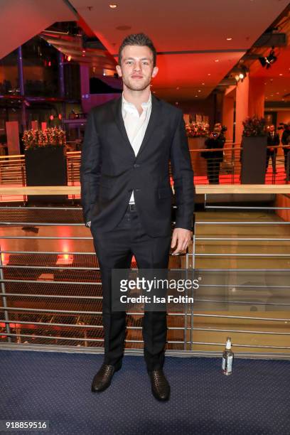 German actor Jannis Niewoehner attends the opening party of the 68th Berlinale International Film Festival Berlin at Berlinale Palace on February 15,...