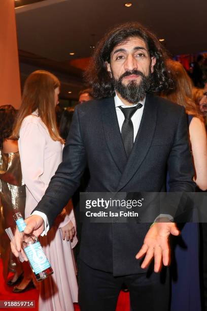 German actor Numan Acar attends the opening party of the 68th Berlinale International Film Festival Berlin at Berlinale Palace on February 15, 2018...