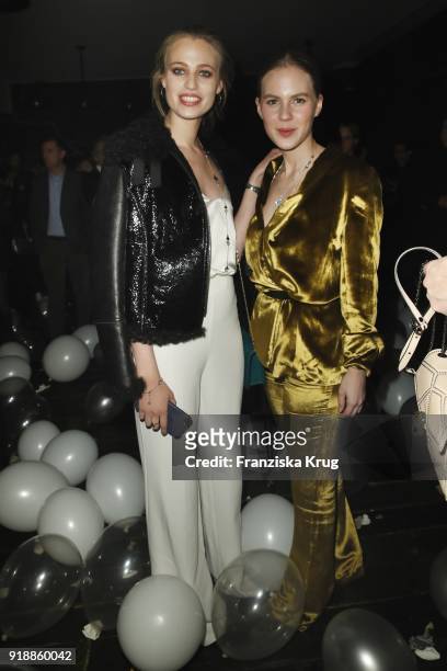Cosima Auermann and Alicia von Rittberg during the Bulgari 'RVLE YOUR NIGHT' event during the 68th Berlinale International Film Festival on February...
