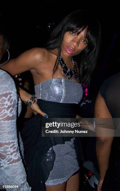 Lil' Mama attends the "D.N.A." album release party at Pink Elephant on October 13, 2009 in New York City.